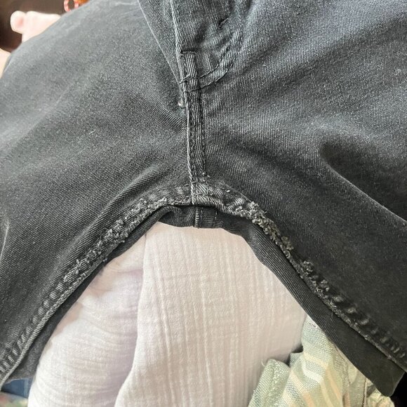 Levi's 511 Black Slim Fit Mens Jeans 34 x 34 Distressed Ripped - Picture 8 of 8